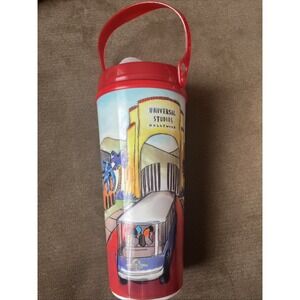Universal Studios Hollywood Coca Cola Plastic Cup Tumbler‎ Handle COKE